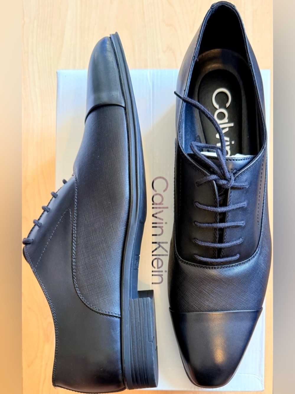 Calvin Klein Drew men’s black dress shoes 13M